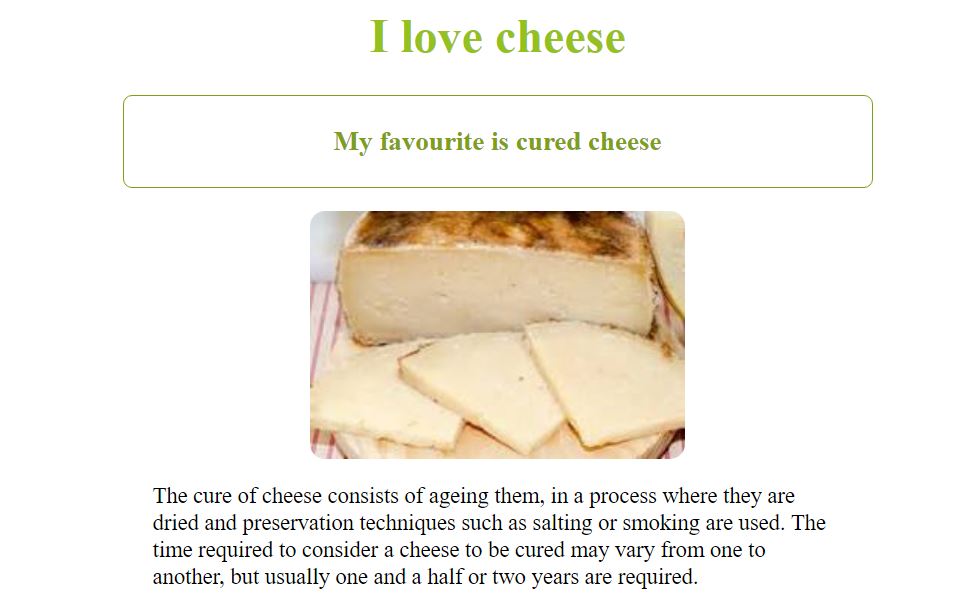 Cheese project